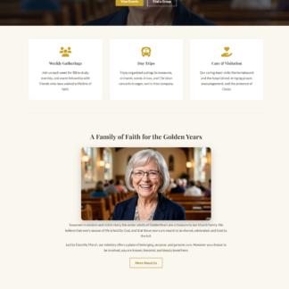 Christian Seniors Ministry Theme