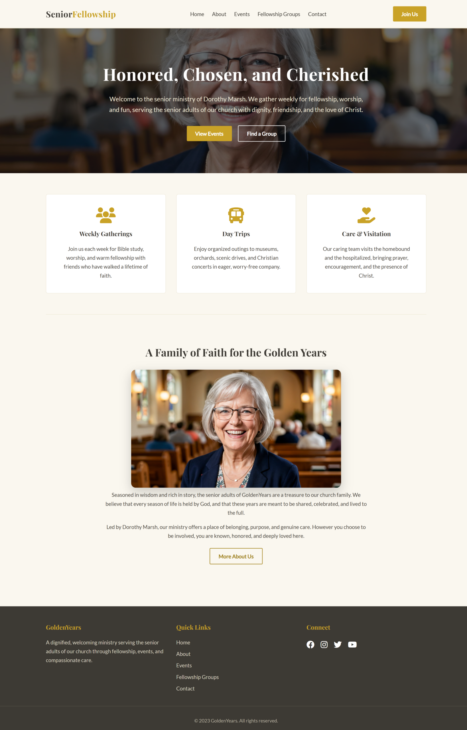 Christian Seniors Ministry Theme