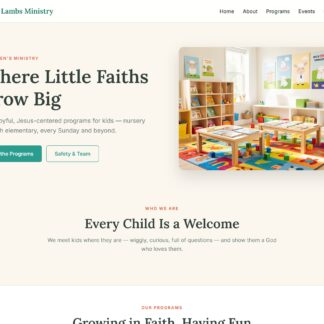 Christian Childrens Ministry Theme