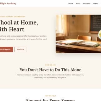 Christian Homeschool Families Theme