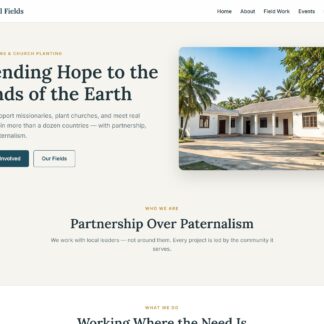Christian Missions Organization Theme