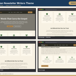 Christian Newsletter Writers Theme