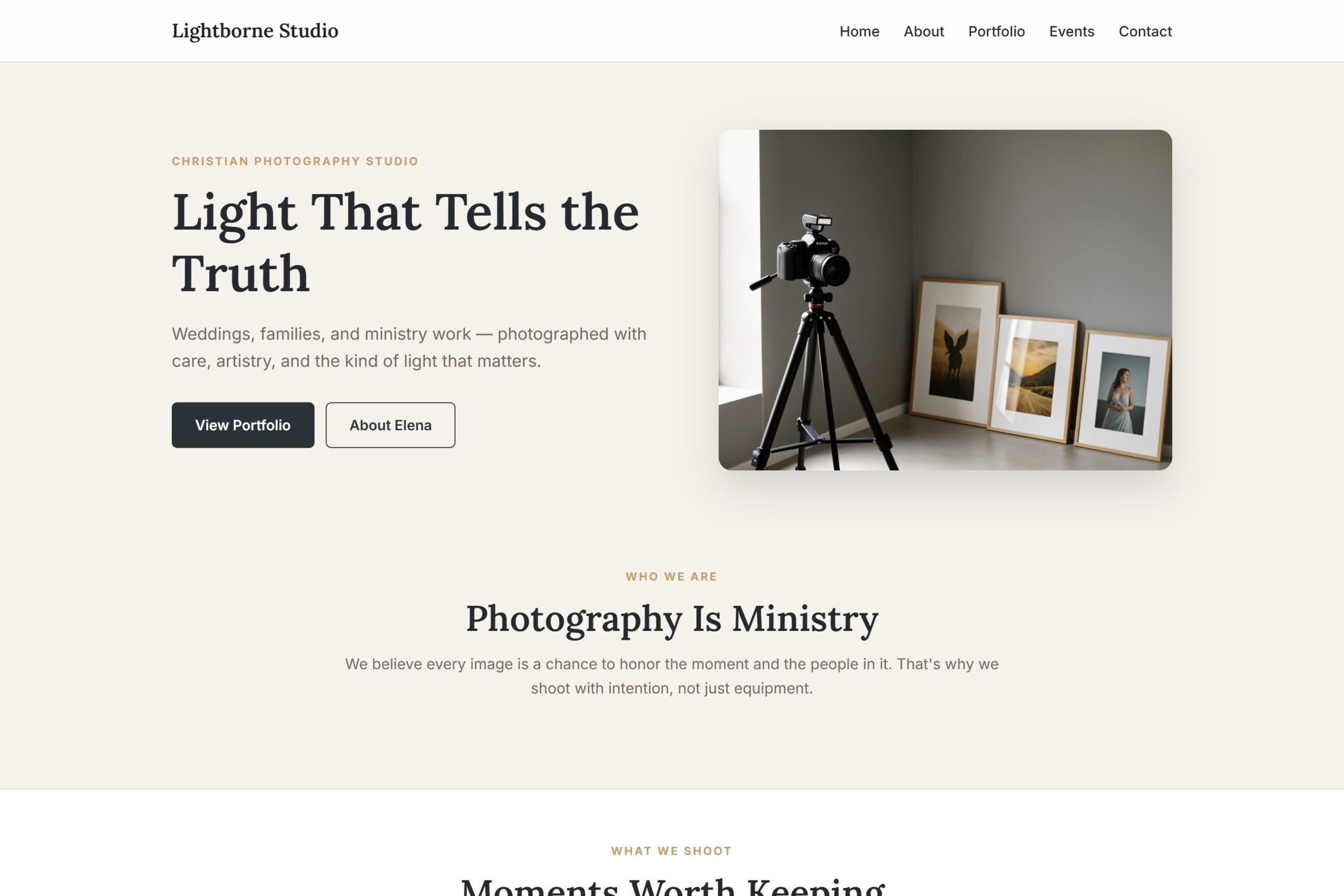 Christian Photography Theme