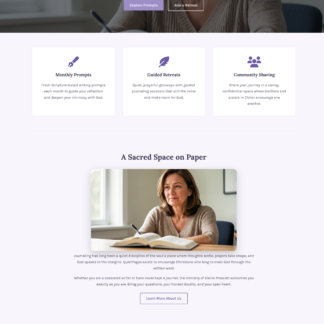 Christian Journaling Ministry Theme