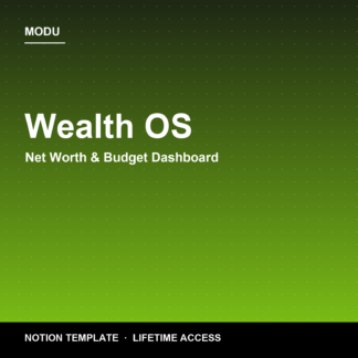 Wealth OS — Notion Net Worth & Budget Dashboard
