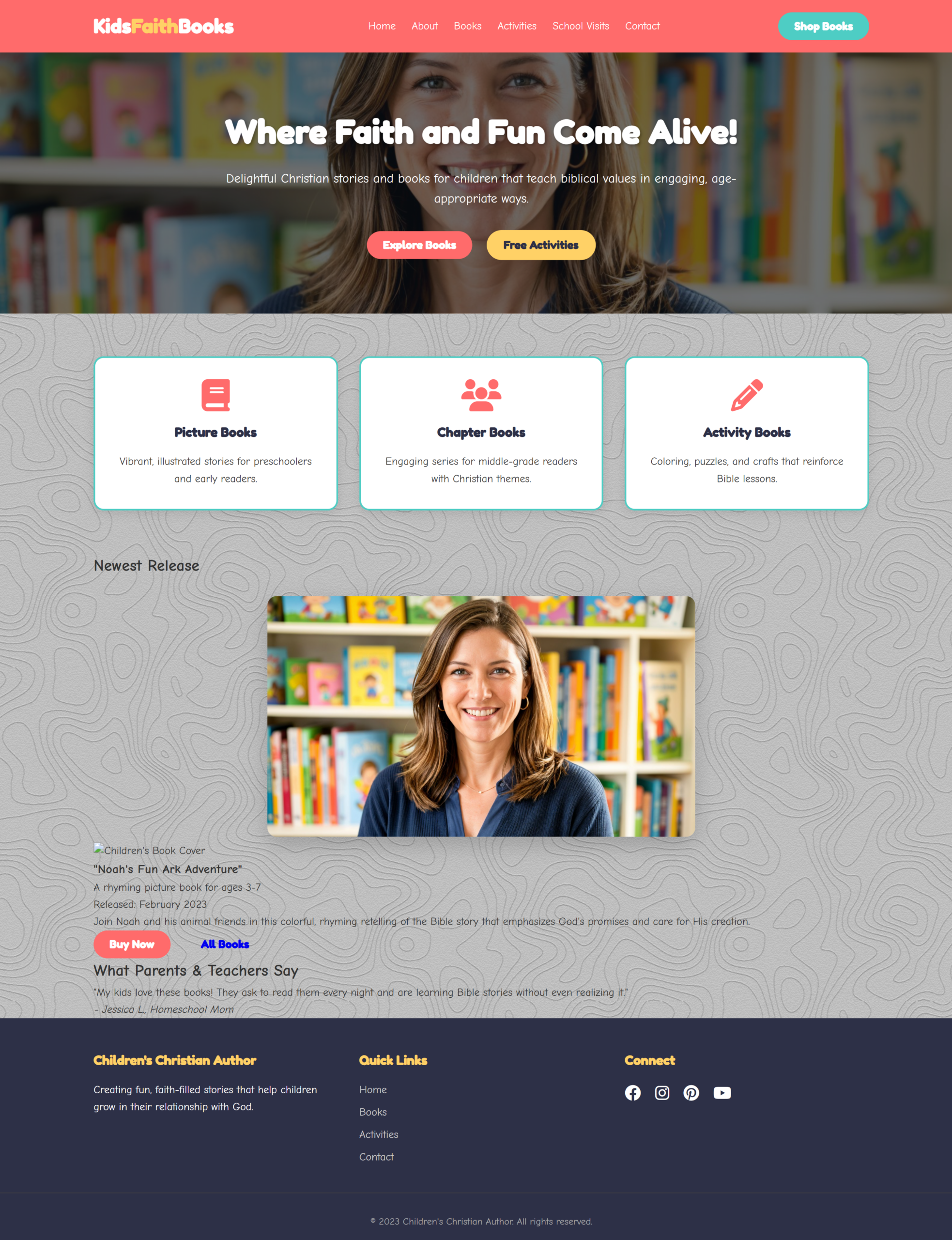 Children's Christian Authors Theme