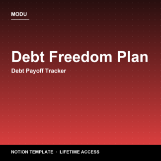 Debt Freedom Plan — Notion Debt Payoff Tracker