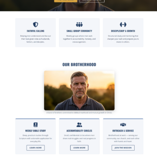 Christian Men's Discipleship Theme