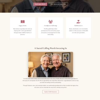 Christian Grandparents Ministry Theme