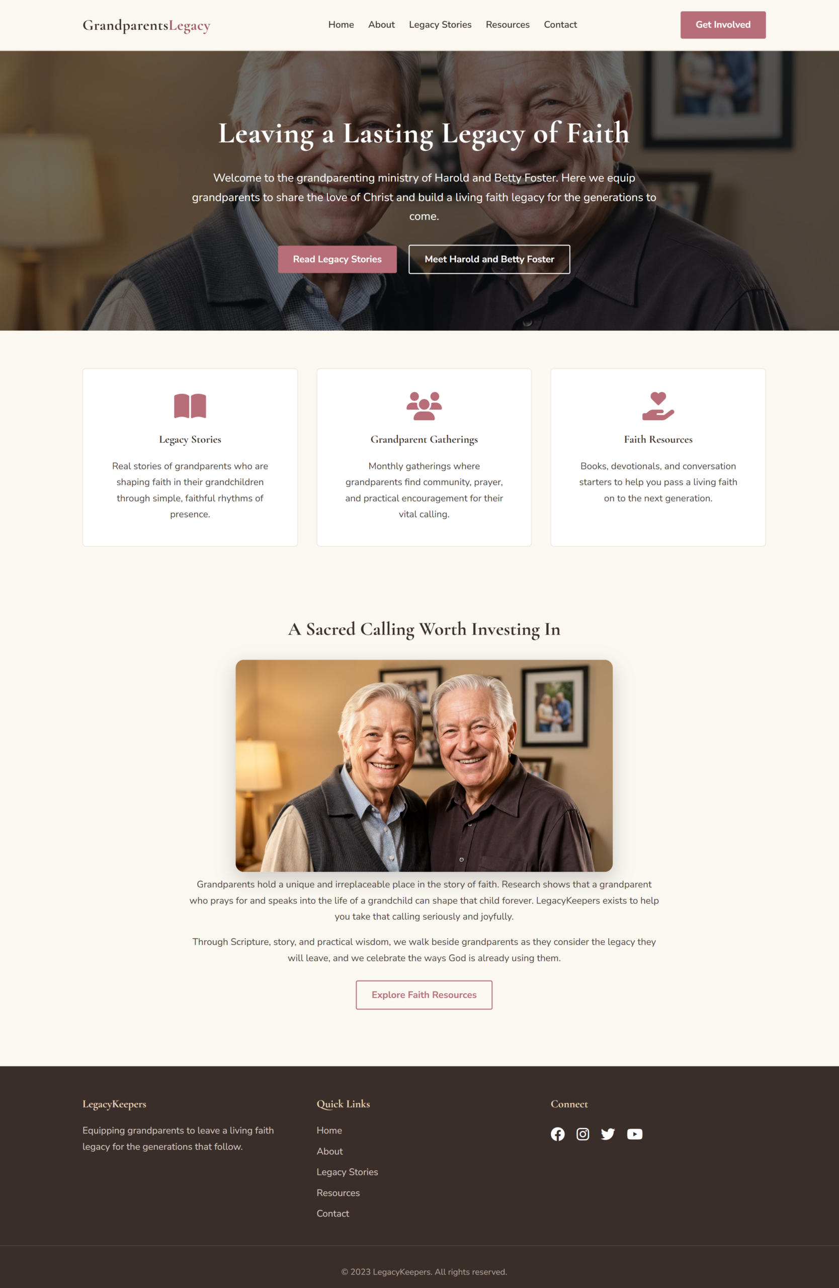 Christian Grandparents Ministry Theme