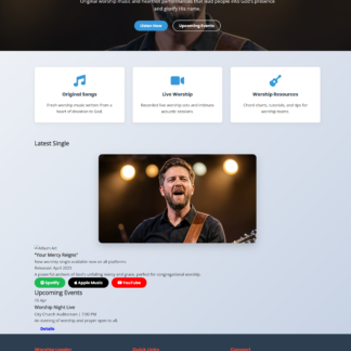 Worship Leaders-Christian Musicians Theme