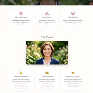 Christian Women's Ministry Theme