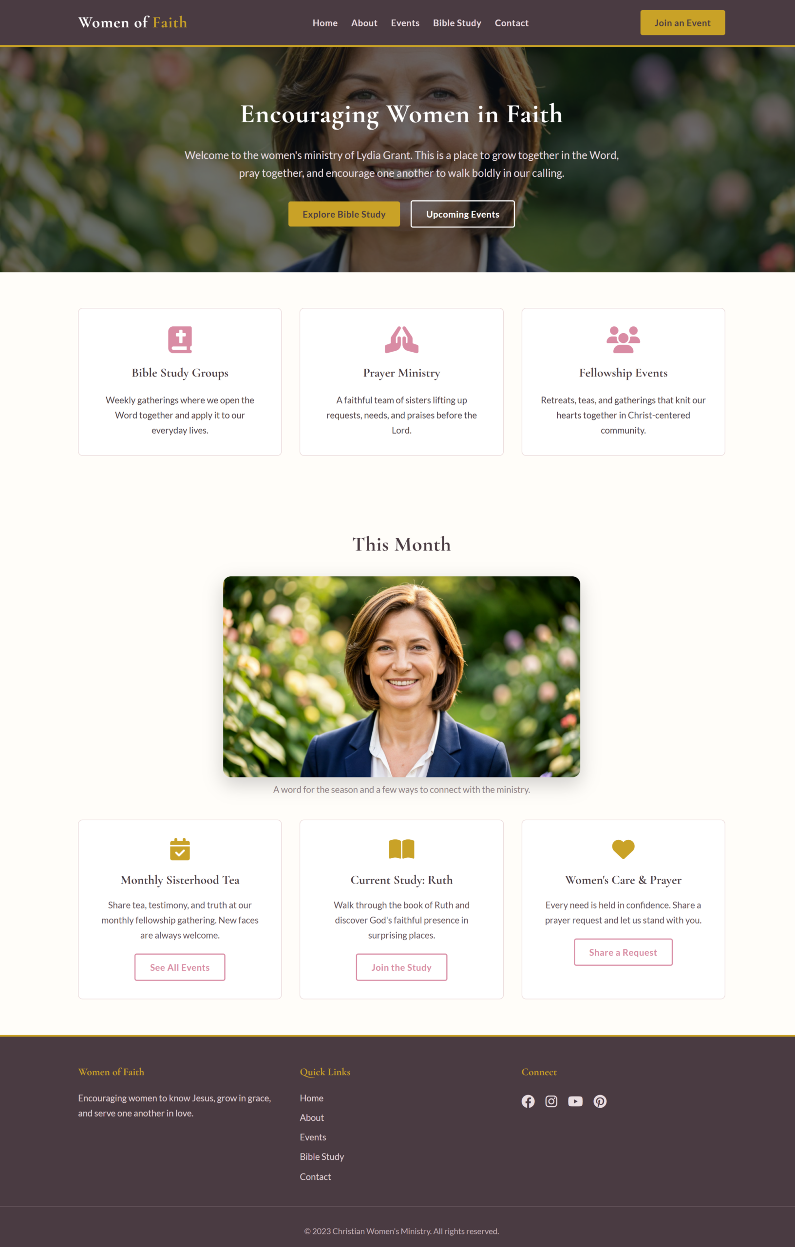 Christian Women's Ministry Theme
