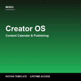 Creator OS — Notion Content Calendar & Publishing System