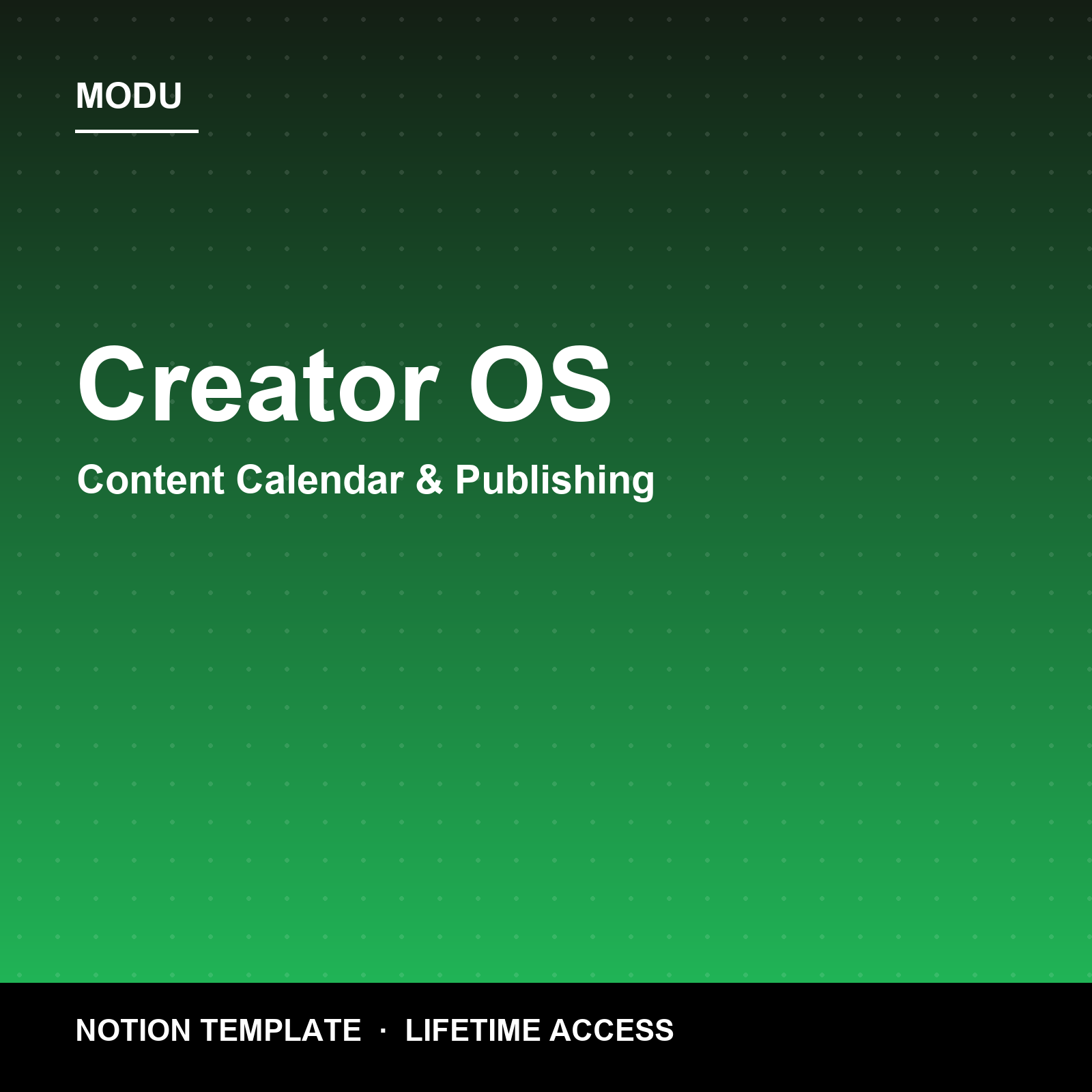 Creator OS — Notion Content Calendar & Publishing System