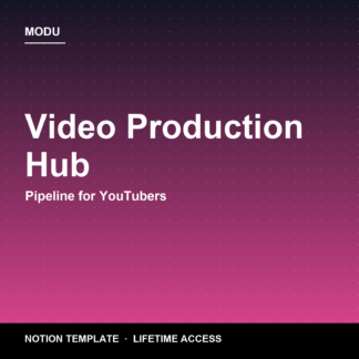 Video Production Hub — Notion Pipeline for YouTubers