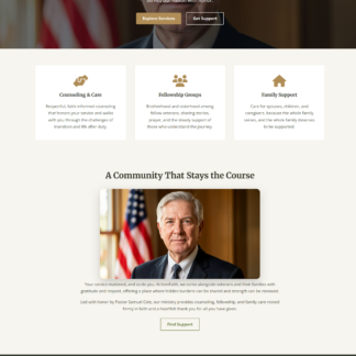 Christian Veterans Ministry Theme